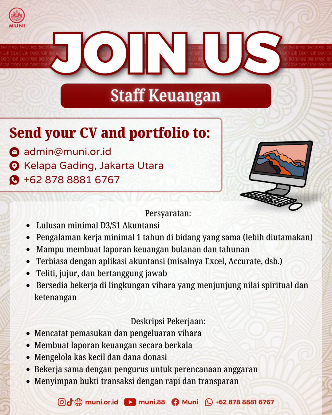 Hiring Staff Keuangan